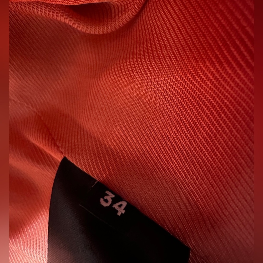 New Balmain Double-Breasted Wool Salmon Pink Blazer Size 34 - Picture 8 of 16